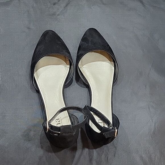 A.N.A A NEW APPROACH POINTED TOE ADJUSTABLE BUCKLE STRAP FLAT SHOE - Picture 6 of 14